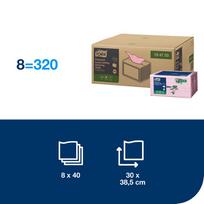 tork sluostes -  TORK PREMIUM W8, rausvos spalvos - 5 nuotrauka
