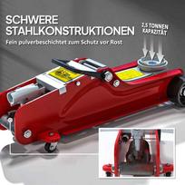 zeme lt - Automobilinis keltuvas hidraulinis 2,5 tonos 80–380 mm Raudonas (Red) - 6 nuotrauka