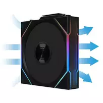 fan 120mm lian li - Lian Li Uni Fan TL 120mm Juodas (Black) 1 vnt. - 3 nuotrauka