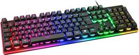 rgb keyboard - Deltaco GAM-021-RGB-DE Mechaninė Klaviatūra Žaidimams Juoda (Black) - 2 nuotrauka