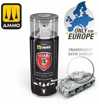 Titans Hobby skaidrus pusiau blizgus akrilinis purškiamas lakas 400 ml, 121
