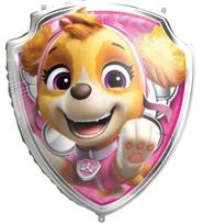GoDan Paw Patrol Skye folinis balionas, sidabrinė (Silver)/geltona (Yellow)/rožinė (Pink), 68 x 75 cm