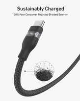 anker usb c laidas - Anker A82E2012 USB-C į USB-C kabelis 1.8 m Juodas (Black) - 2 nuotrauka