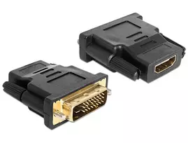 hdmi female hdmi male - Delock 65466 DVI-D To HDMI Adapter Black - 2 nuotrauka