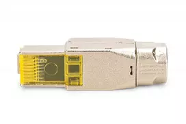laidu jungtys laukui - Digitus DN-93638 RJ45 CAT 6A jungtis, ekranuota, Sidabras, Geltona (Silver, Yellow) - 3 nuotrauka