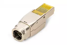 laidu jungtys laukui - Digitus DN-93638 RJ45 CAT 6A jungtis, ekranuota, Sidabras, Geltona (Silver, Yellow) - 5 nuotrauka