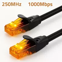 cat6 utp kabelis 15m - Qoltec UTP Patchcord Cable CAT6 2xRJ-45 15m Juodas (Black) - 5 nuotrauka