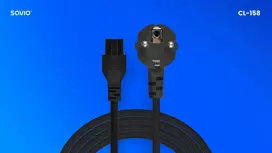 250v maitinimo laidas - Savio CL-158 Maitinimo kabelis IEC C5 3 m Juodas (Black) - 3 nuotrauka
