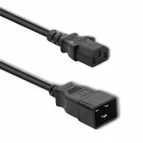 maitinimo laidas c13 - Qoltec 53991 Maitinimo kabelis UPS C20/C13 1,2 m Juoda (Black) - 9 nuotrauka