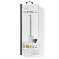usb c adapteris - Nedis USB adapteris | USB 3.2 Gen 1 | USB-C™ jungtis | Mini DisplayPort lizdas | 0,20 m | apvalus | Paauksuotas | Pintas / nailonas | sidabras | pakuotė su - 3 nuotrauka