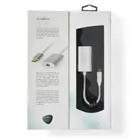 usb c adapteris - Nedis USB adapteris | USB 3.2 Gen 1 | USB-C™ jungtis | Mini DisplayPort lizdas | 0,20 m | apvalus | Paauksuotas | Pintas / nailonas | sidabras | pakuotė su - 6 nuotrauka