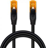 utp kabelis cat6 25m - Qoltec 54566 UTP Patchcord Cable CAT6 2xRJ45 25m Juodas (Black) - 3 nuotrauka