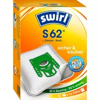s bag - Swirl Micropor S 62, 4 vnt. - Dulkių maišeliai - 2 nuotrauka