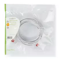 tinklo kabeliai utp cat 6 - Nedis CCGP85216WT100 RJ45 tinklo kabelis 10m Cat6 U/UTP Balta (White) - 3 nuotrauka