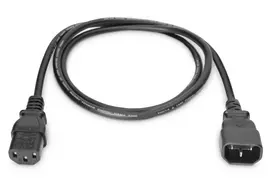 maitinimo laidas 10a - Savio Cable IEC C14 - IEC C13 Black 1.2m - 3 nuotrauka