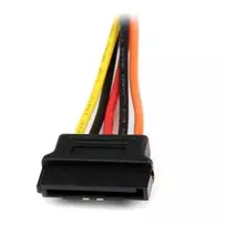 6 pin kabelis - StarTech PYO2LSATA SATA 15-pin į SATA 15-pin x2 kabelis 0.15 m Daugiaspalvis (Multicolor) - 2 nuotrauka