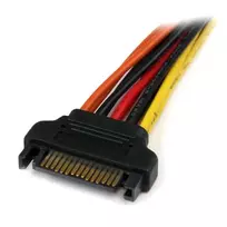 6 pin kabelis - StarTech PYO2LSATA SATA 15-pin į SATA 15-pin x2 kabelis 0.15 m Daugiaspalvis (Multicolor) - 3 nuotrauka