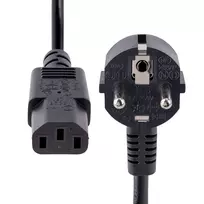 maitinimo laidas c13 - StarTech.com 713E-1M-Power-Cord maitinimo laidas EU Schuko į C13 1m Juodas (Black) - 2 nuotrauka