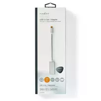 displayport 2.0 kabelis laidas - Nedis USB adapteris | USB 3.2 Gen 1 | USB-C™ jungtis | DisplayPort | 0,20 m | apvalus | Paauksuotas | Pintas / nailonas | sidabras | Pakuotė su langu - 2 nuotrauka