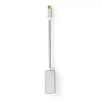displayport 2.0 kabelis laidas - Nedis USB adapteris | USB 3.2 Gen 1 | USB-C™ jungtis | DisplayPort | 0,20 m | apvalus | Paauksuotas | Pintas / nailonas | sidabras | Pakuotė su langu - 4 nuotrauka