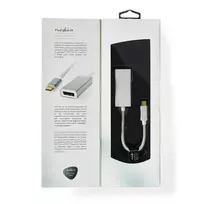 displayport 2.0 kabelis laidas - Nedis USB adapteris | USB 3.2 Gen 1 | USB-C™ jungtis | DisplayPort | 0,20 m | apvalus | Paauksuotas | Pintas / nailonas | sidabras | Pakuotė su langu - 5 nuotrauka