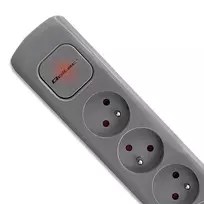 ilgintuvas rite - Qoltec 50277 Prailgintuvas 6 lizdų 1,8 m Pilkas (Grey) - 2 nuotrauka