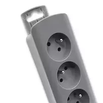 ilgintuvas rite - Qoltec 50277 Prailgintuvas 6 lizdų 1,8 m Pilkas (Grey) - 4 nuotrauka