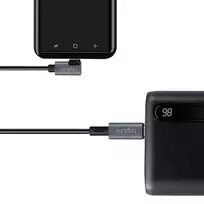 usb c kampinis 2m - LogiLink CU0183 USB-C 2.0m kampinis kabelis Juodas (Black) - 3 nuotrauka