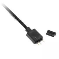 adapteris 5v - Kolink 4-Pin Fan to 3-Pin 5V ARGB Cable Adapter Juodas (Black) - 2 nuotrauka