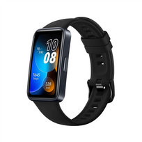 huawei band apyrankes dirzelis - FIXED Silikoninis dirželis Huawei Band 8/9, Juodas (Black) - 2 nuotrauka