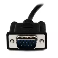 nulinio - StarTech SCNM9FM2MBK DB9 RS232 Serijinis Kabelis 2 m Juodas (Black) - 2 nuotrauka