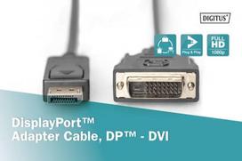 displayport 2.0 cables - Assmann DisplayPort / DVI Adapter Cable AK-340306-020-S - 2 nuotrauka