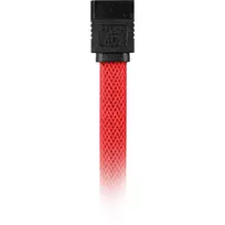 sata cable - Sharkoon 0.6m - 2xSataIII - 0.6 m - SATA III - SATA 7-pin - SATA 7-pin - Male connector / Male connector - Raudona - 2 nuotrauka