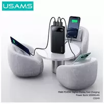 powerbank 20w - USAMS PB80, 10000mAh, 20W, juodas (black) - 4 nuotrauka