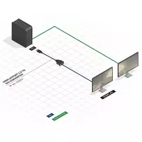 displayport dvi kabelis - Lindy Adapterkabel Displayport auf DVI-D 0.15m - 2 nuotrauka