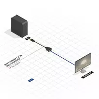 displayport dvi kabelis - Lindy Adapterkabel Displayport auf DVI-D 0.15m - 3 nuotrauka