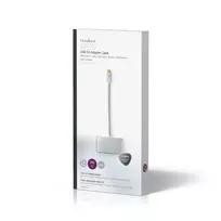 usb s adapteris - Nedis USB adapteris | USB3.1 | USB-C™ jungtis | USB-A lizdas / USB-C™ lizdas / VGA lizdas | 5Gbps | 0,20 m | apvalus | Paauksuotas | Pintas / nailonas | S - 2 nuotrauka