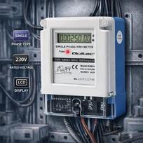 elektros skaitiklis - Qoltec Vienfazis elektroninis skaitiklis 230V 5(60)A LCD - 5 nuotrauka