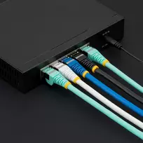 kabelis cat6 ethernet - StarTech NLBK-150-CAT6A tinklo kabelis 1.5m Juodas (Black) - 2 nuotrauka