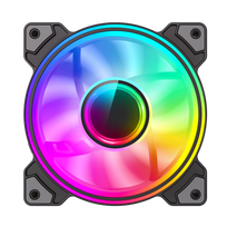 120mm fan - Gamemax Case Fan DUAL RING INFINITY BK Black - 3 nuotrauka