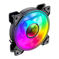 120mm fan - Gamemax Case Fan DUAL RING INFINITY BK Black - 6 nuotrauka