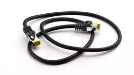 cat7 laidas - Goobay 7,5m RJ45 Patchkabel CAT 6A S/FTP (PiMF), 500 MHz, mit CAT 7 Rohkabel, juodas LSZH halogenfrei, Kupfer - 3 nuotrauka