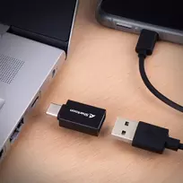 usb 3 a to usb a - Sharkoon USB 3.2 Gen 1 Adapteris OfficePal, USB-A > USB-C / USB-C > USB-A (juodas, 2er Set) - 3 nuotrauka