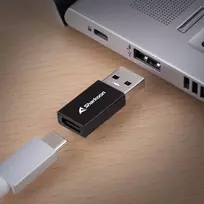 usb 3 a to usb a - Sharkoon USB 3.2 Gen 1 Adapteris OfficePal, USB-A > USB-C / USB-C > USB-A (juodas, 2er Set) - 5 nuotrauka