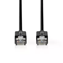 utp kabelis juodas - Nedis CCBW85210AT150 Cat 6 tinklo kabelis 15 m F/UTP Juodas (Black) - 2 nuotrauka