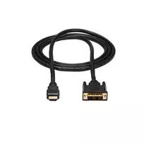 kabelis hdmi hdmi 1.8 - StarTech.com HDMIDVIMM6 HDMI į DVI-D kabelis 1,8 m Juodas (Black) - 3 nuotrauka