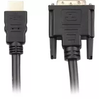dvi kabelis - Sharkoon Adapteris HDMI -> DVI-D (24+1) juodas 5m - 2 nuotrauka