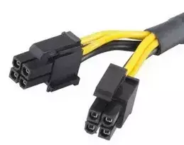 12v adapteris - Akasa AK-CBPW10-15BK 4-Pin ATX12V iki 8-Pin EPS12V adapteris 15 cm Juodas (Black) - 2 nuotrauka
