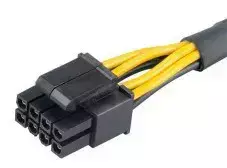 12v adapteris - Akasa AK-CBPW10-15BK 4-Pin ATX12V iki 8-Pin EPS12V adapteris 15 cm Juodas (Black) - 3 nuotrauka