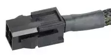 12v adapteris - Akasa AK-CBPW10-15BK 4-Pin ATX12V iki 8-Pin EPS12V adapteris 15 cm Juodas (Black) - 4 nuotrauka